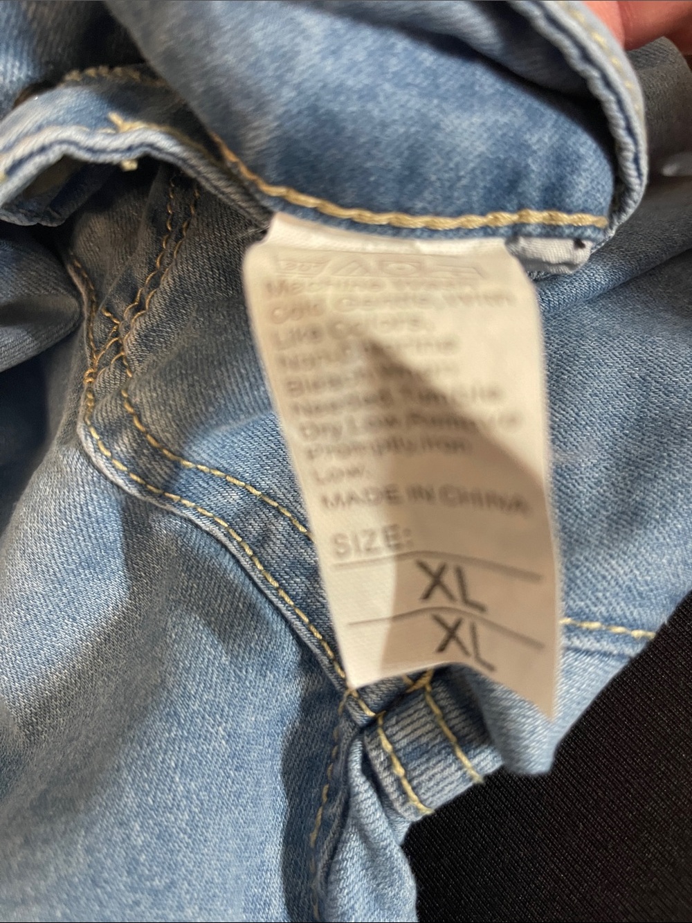 Light Wash Distressed Flare Jeans with Frayed Hem - Picture 4 of 4